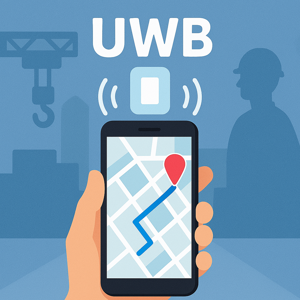 UWB高精度定位技術示意圖